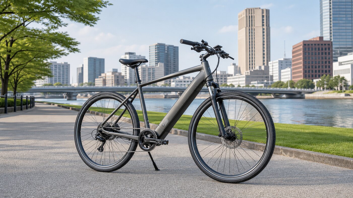 街乗りや通勤に使いやすいクロスバイク型e-bike