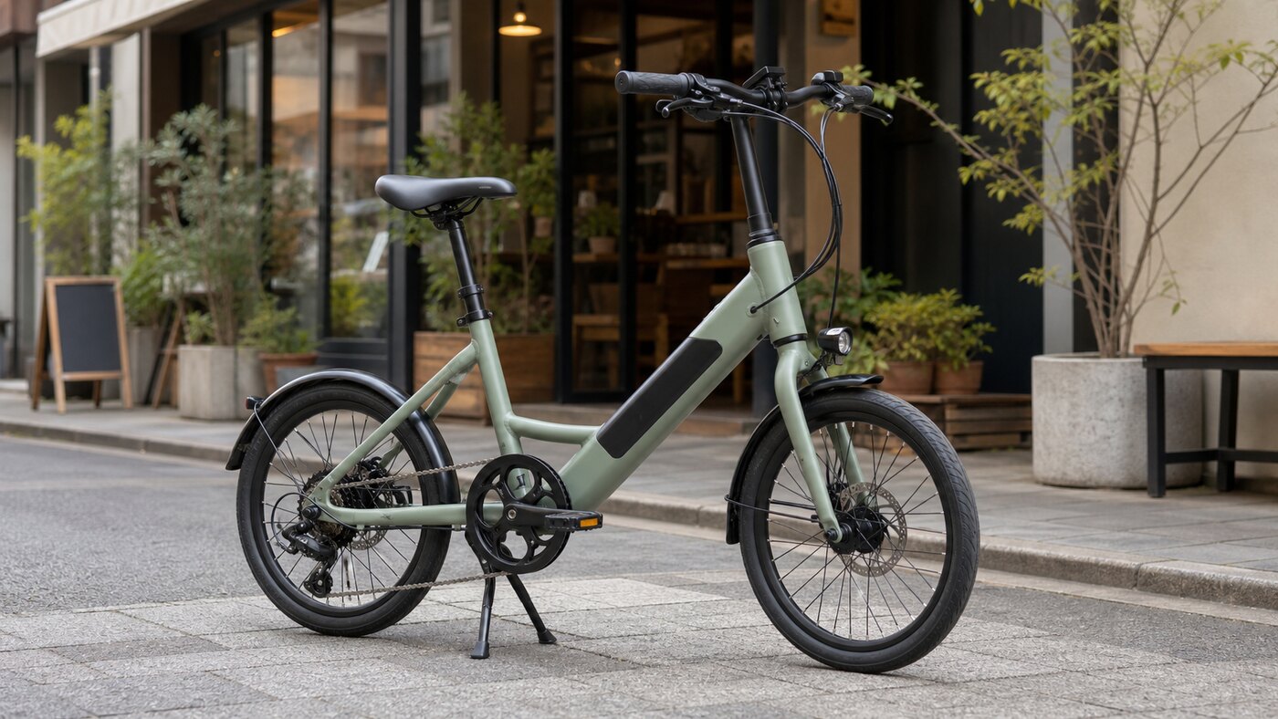 街中で扱いやすいコンパクトなミニベロ型e-bike