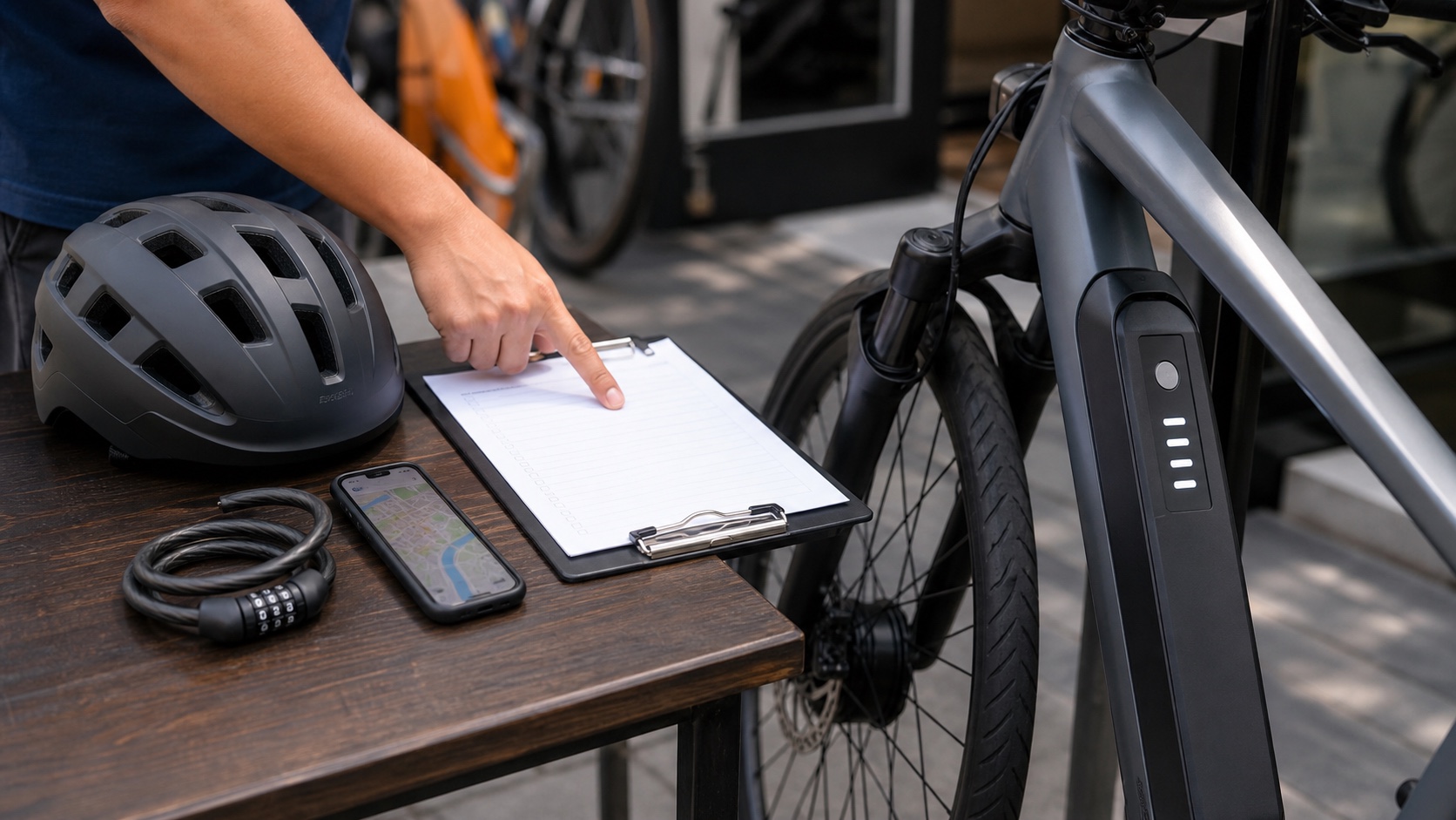 E-BIKEレンタル前に確認したいヘルメットや鍵とバッテリー