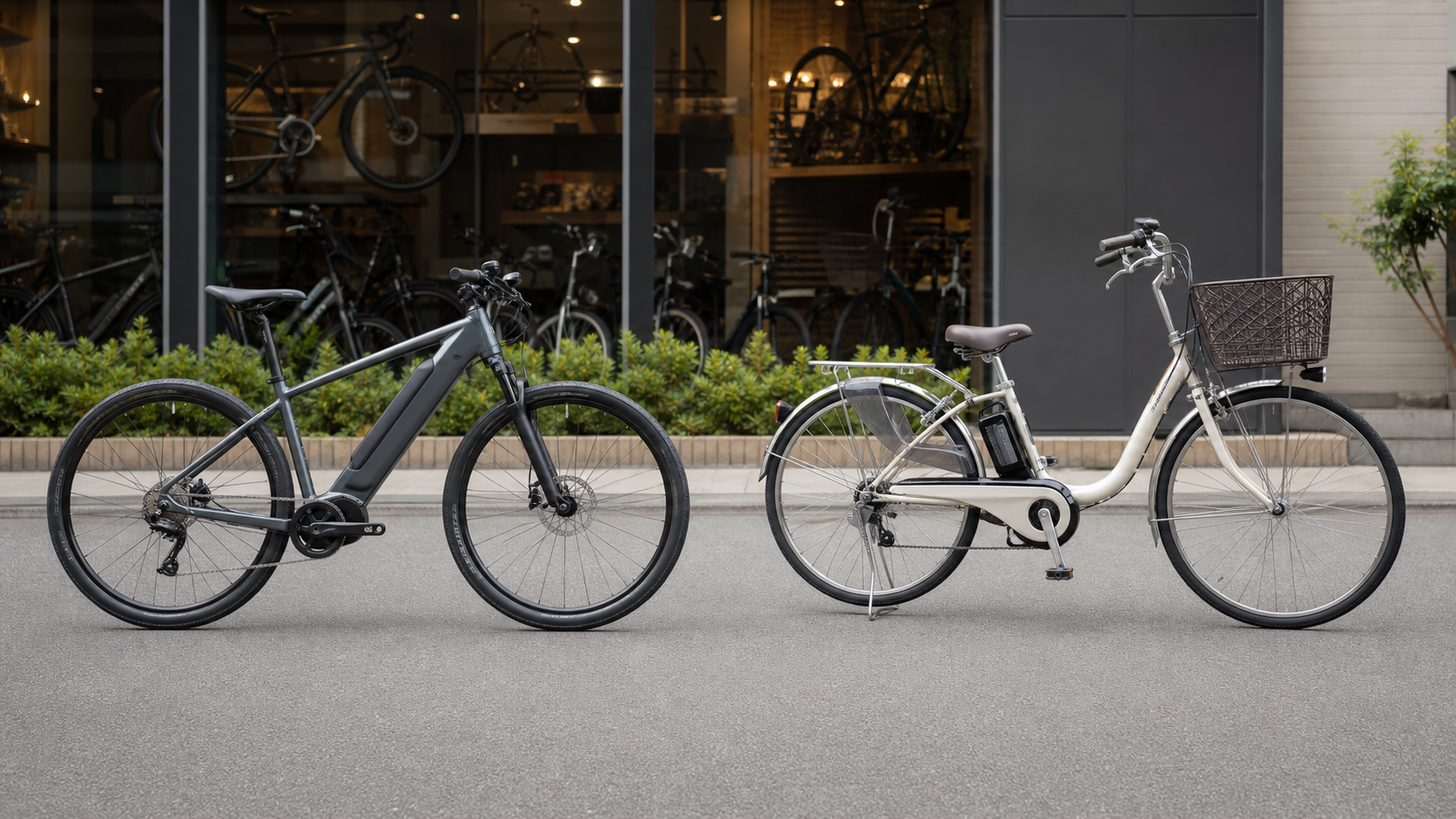 e-bikeと一般的な電動アシスト自転車の違い
