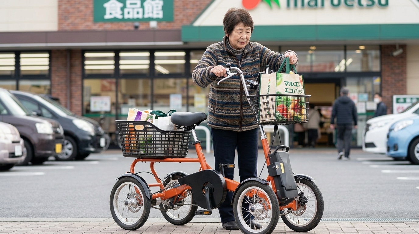 遊歩リベルタの四輪電動アシスト自転車