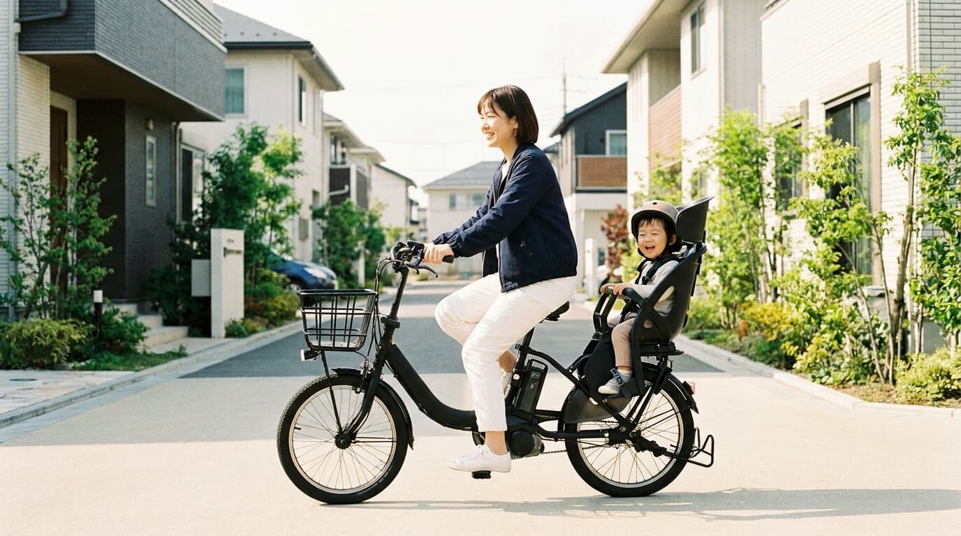 Mother_riding_electric_bicycle