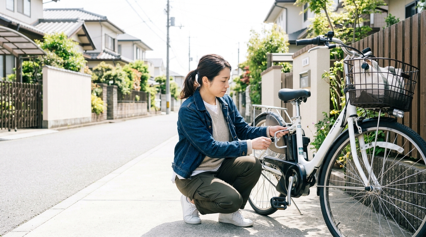 電動自転車バッテリーロックおすすめ7選|選び方と二重ロック