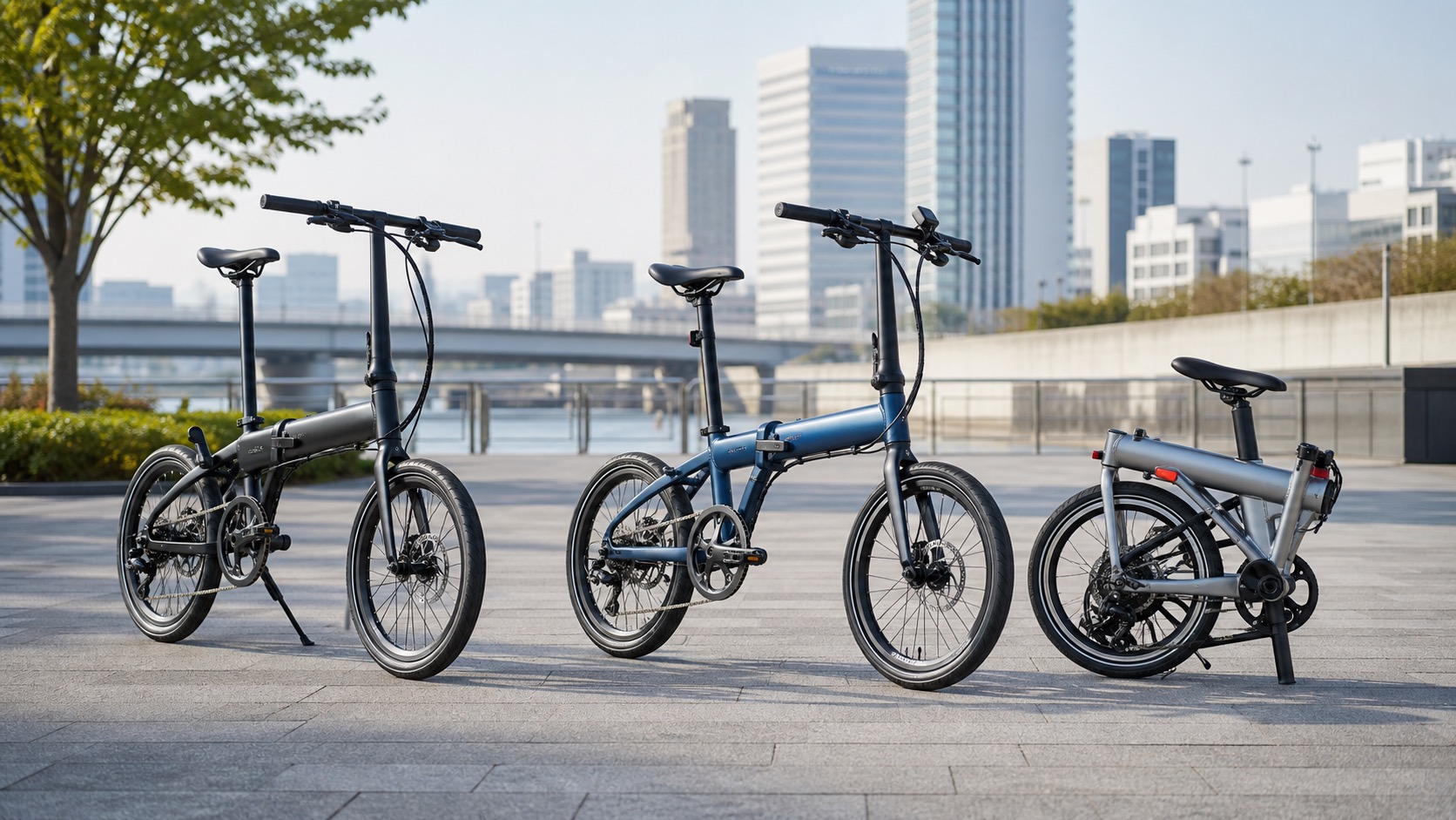 複数の折りたたみe-bikeを比較するイメージ
