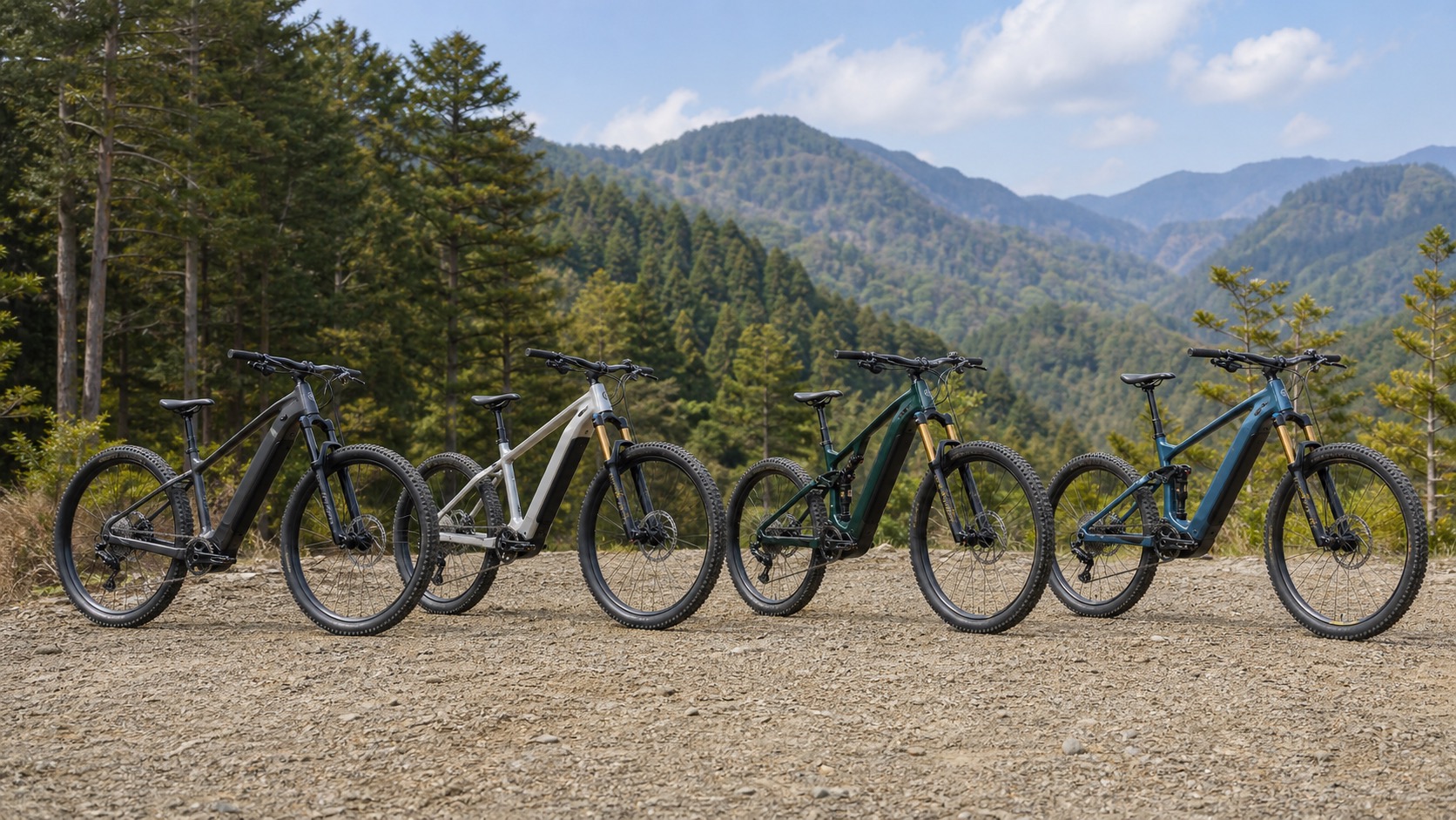 複数のe-MTBを並べたおすすめモデルのイメージ